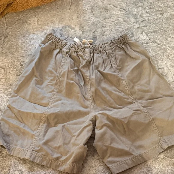 NWT aerie High Waist Drawstring Shorts in Light Taupe - Picture 4 of 4